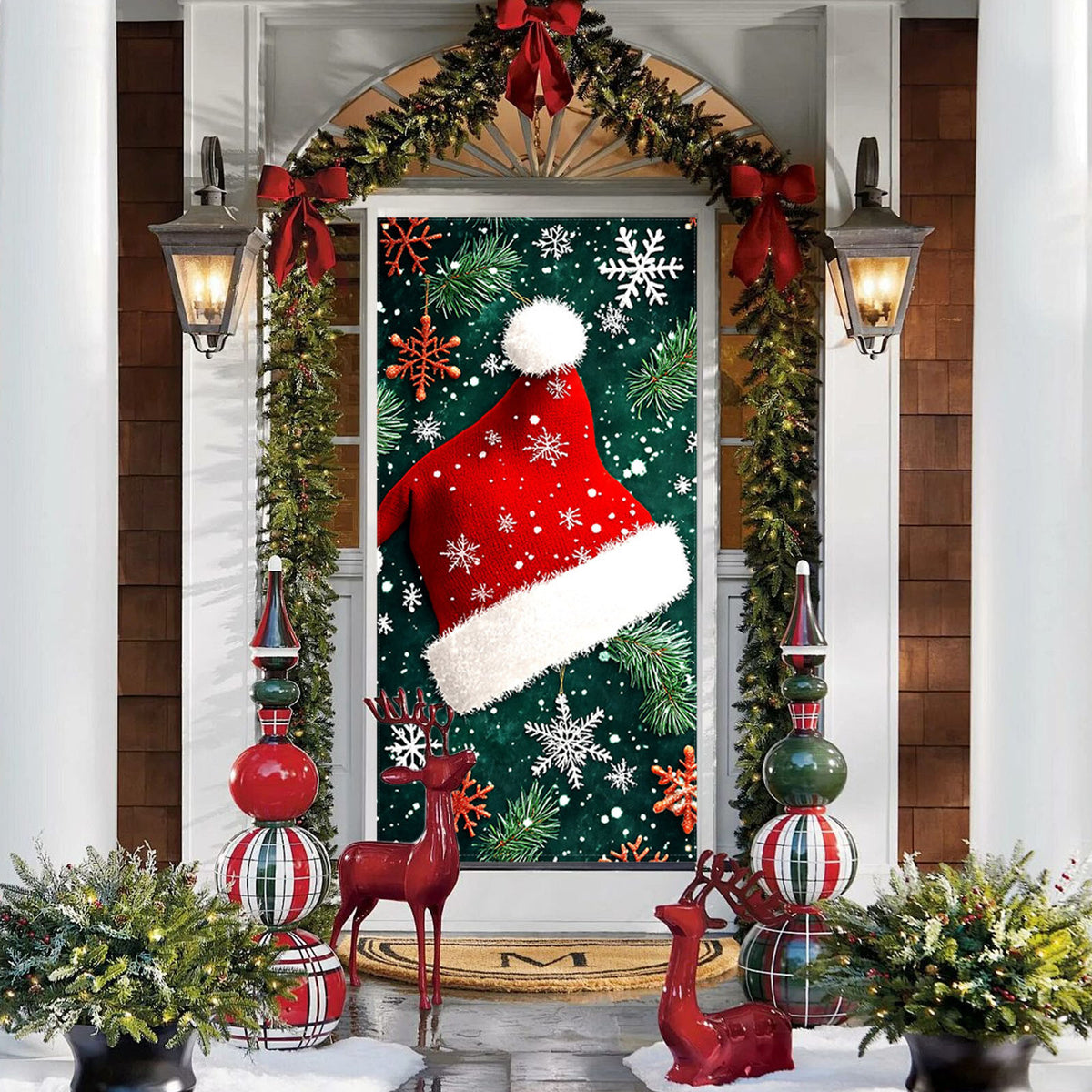 DAMAI Halloween Door Hanging Curtain Party Festival Scene Layout Supplies Decorative Porch Hanging Cloth