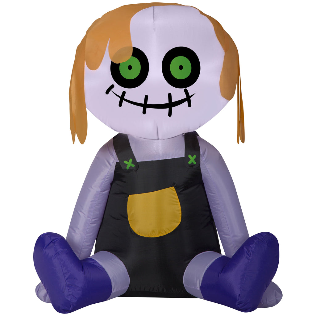 Airblown Inflatables 4FT Tall Halloween Inflatable Creepy Rag Doll