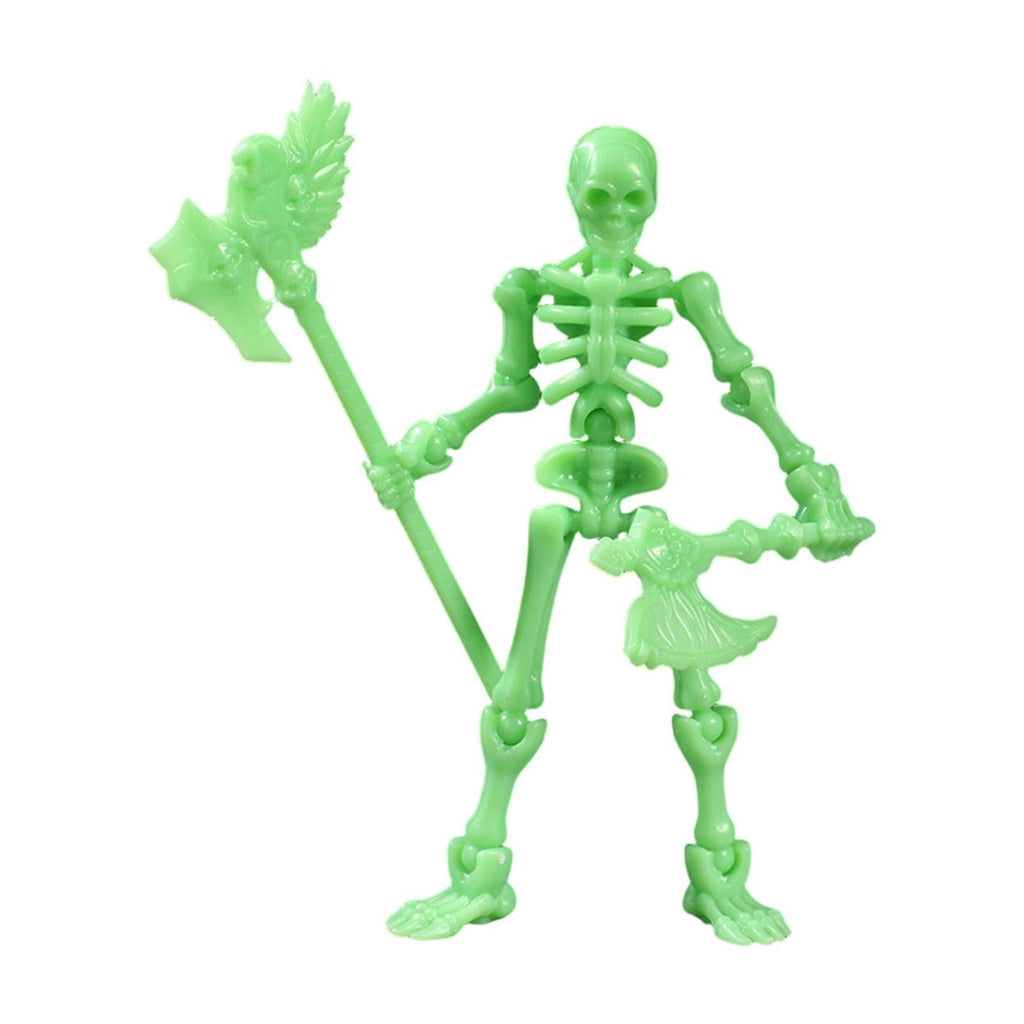 Skeleton Movable Model With Complete Articulated Joints For Easy And Free Posing To Create Any Scene, Equipped With A Variety Of Weapons Such As Axe To Customize Your Display And