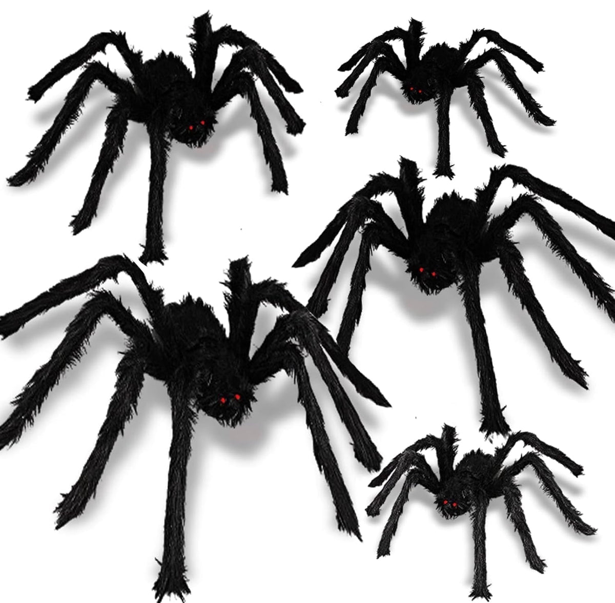 Ayieyill 79 In Giant Spider Halloween Decorations Outdoor, Scary Large Spider for Halloween Yard Decorations, Haunted House Props, 1pc