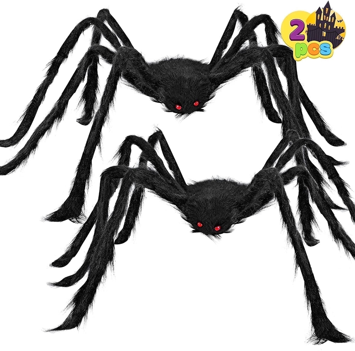 Ayieyill 79 In Giant Spider Halloween Decorations Outdoor, Scary Large Spider for Halloween Yard Decorations, Haunted House Props, 1pc