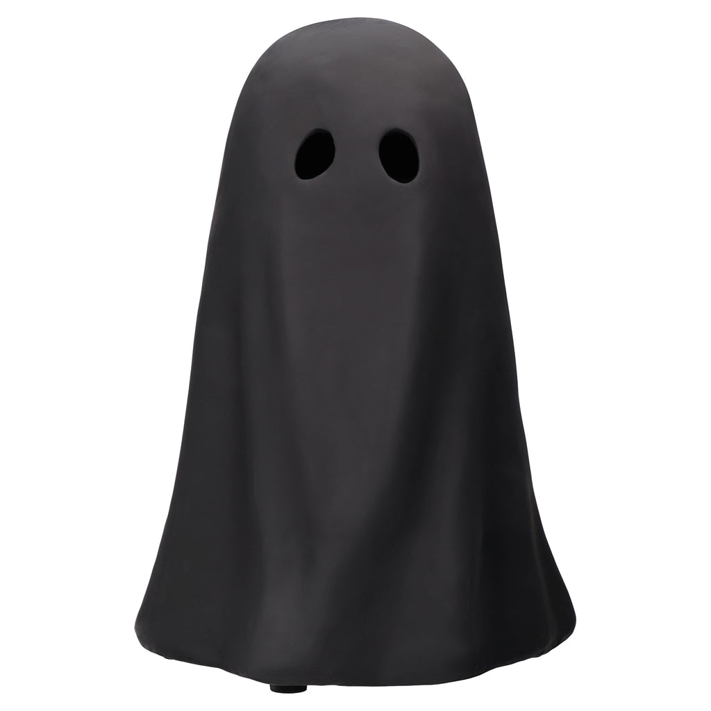 Paper Mache Ghost Decoration, Black, 10.9", Halloween by Way To Celebrate