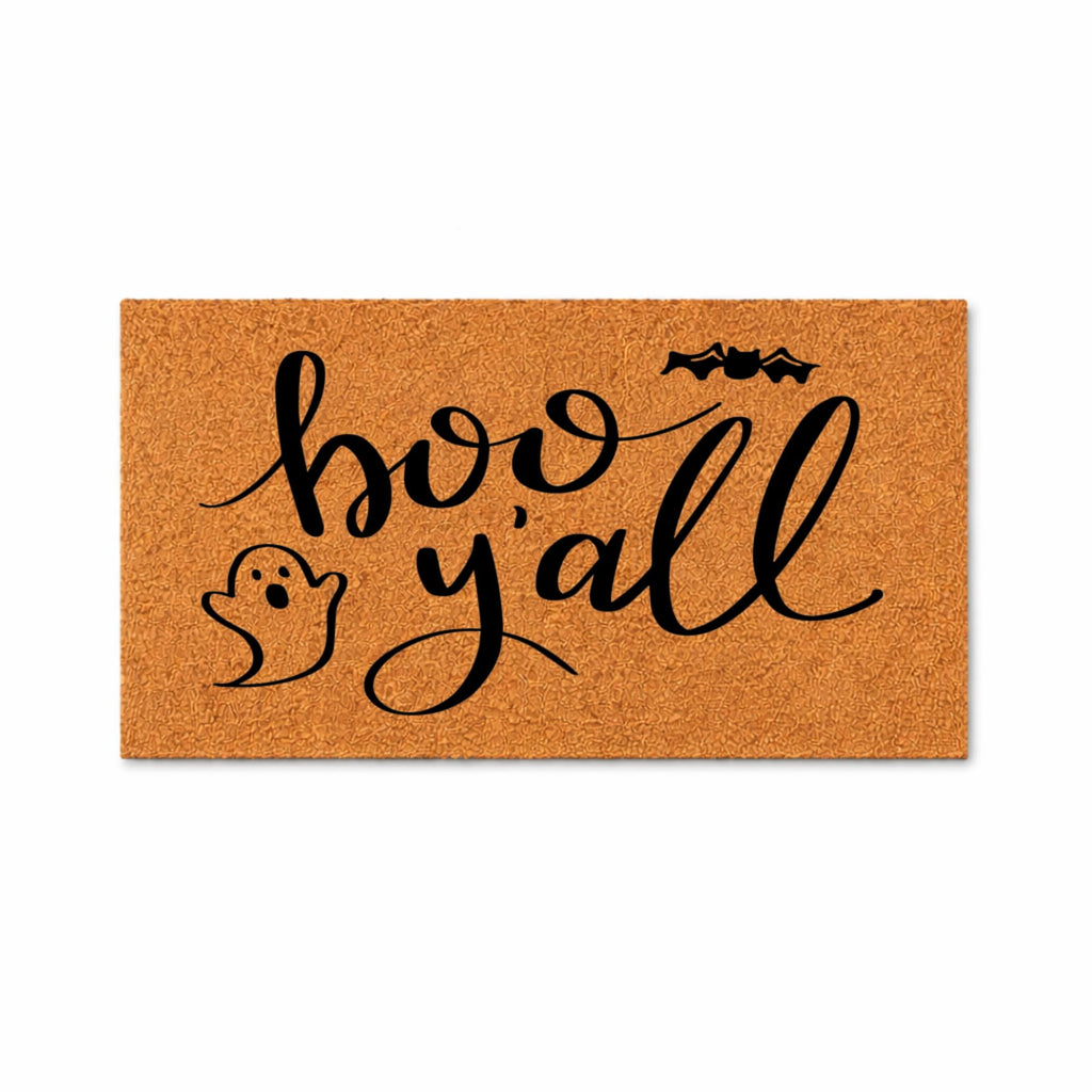 Boo Yall Halloween Door Mat | Funny Doormat | Welcome Mat | Funny Door Mat | Fall Autumn Decor Gift | Home Doormat | Custom Doormat