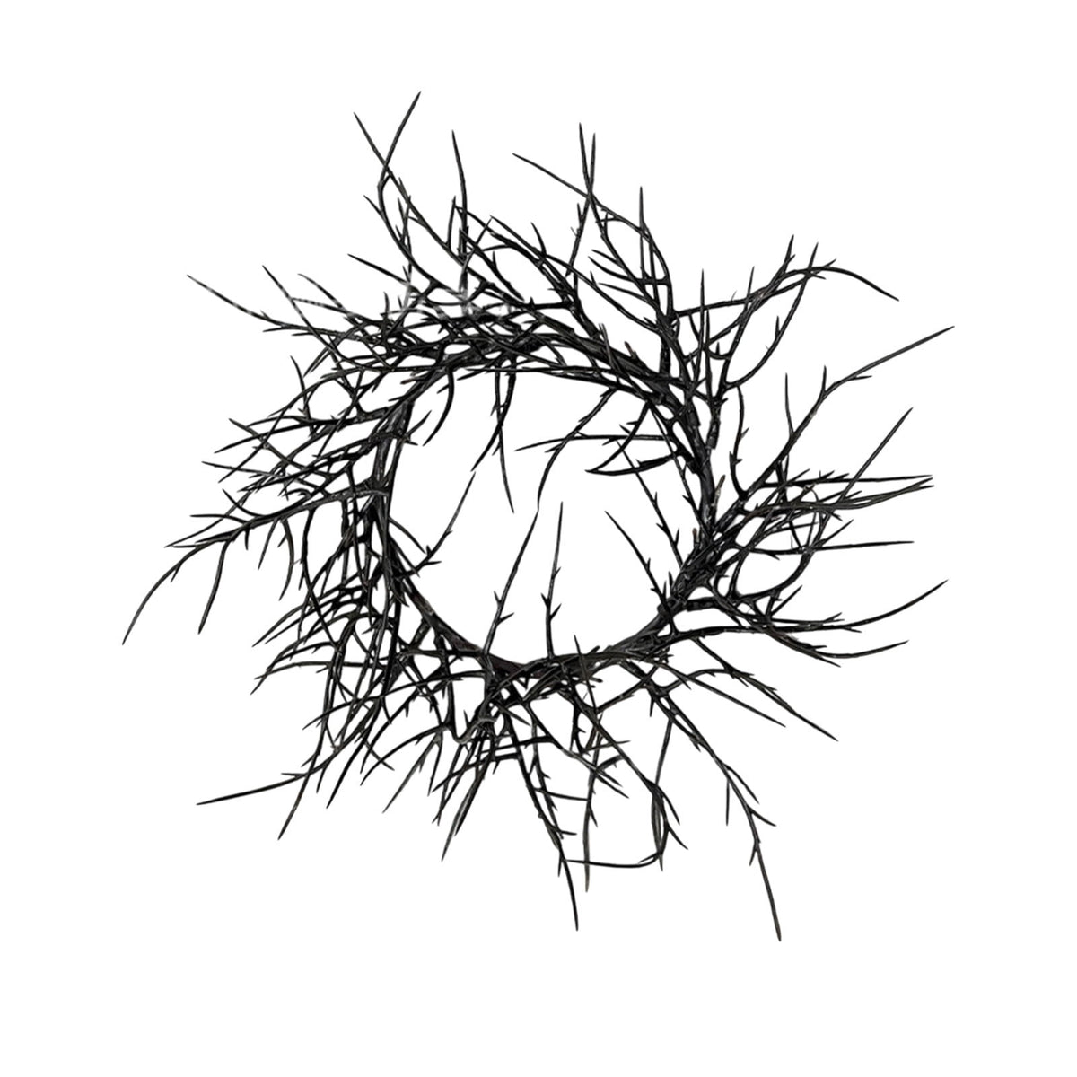 Boovnll Halloween Wreath, 18" Horror & Novelty Handmade Black Twig Glitter Bats Halloween Wreaths for Front Door Fireplace Wall Porch Party Decor, Halloween Decorations