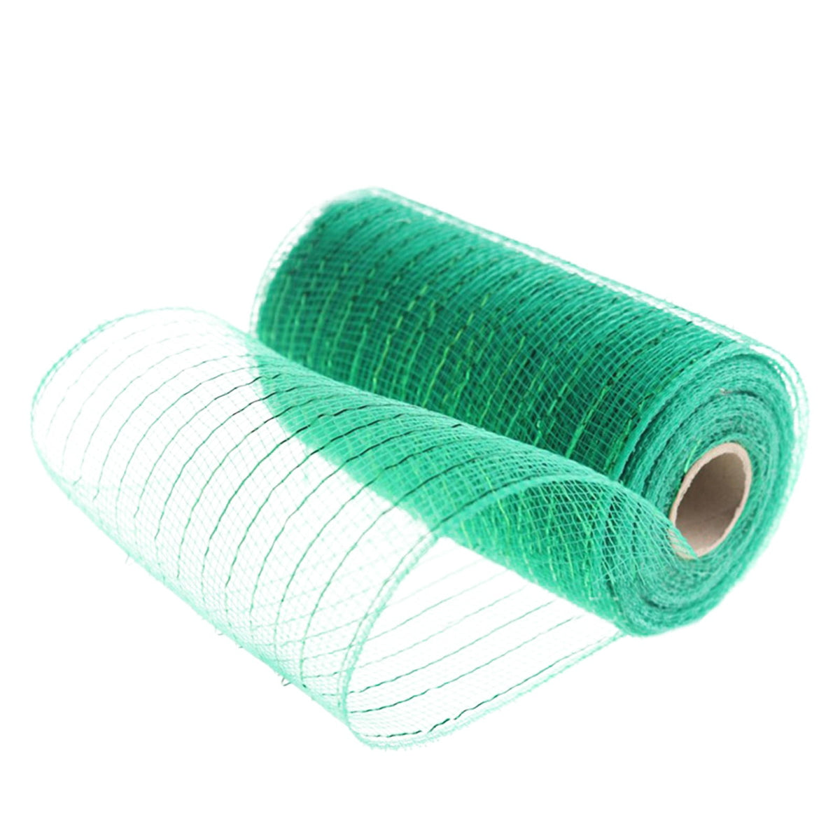 15cm x 10 Yard Poly Decorating Mesh Ribbon with Metallic Foil Each Roll for Wreaths, Swags Bows Wrapping and Decorating Projects-1 Roll