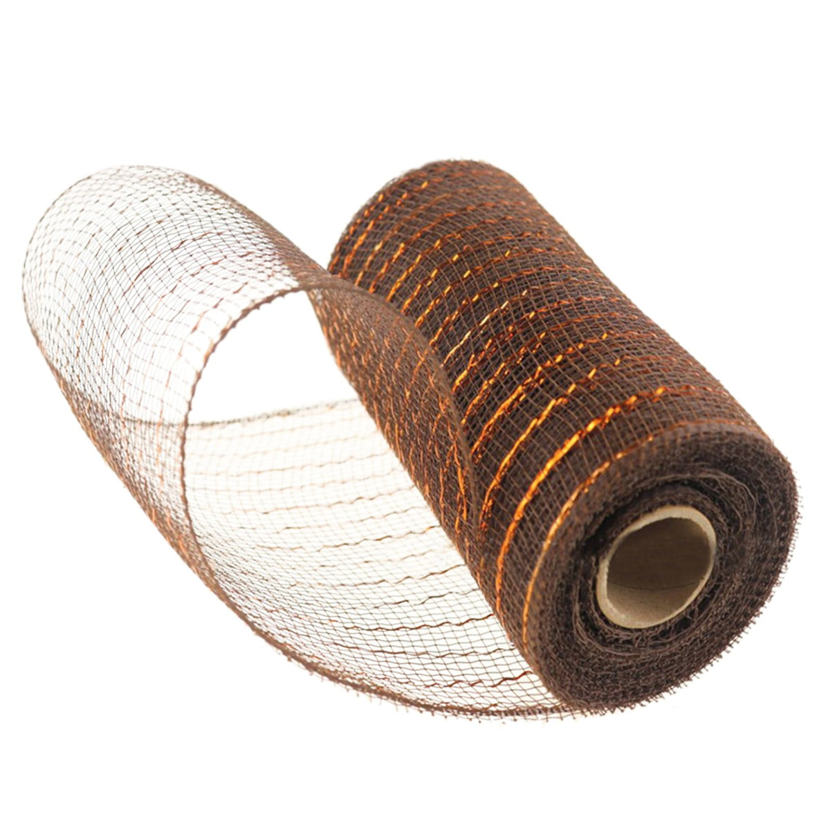 15cm x 10 Yard Poly Decorating Mesh Ribbon with Metallic Foil Each Roll for Wreaths, Swags Bows Wrapping and Decorating Projects-1 Roll