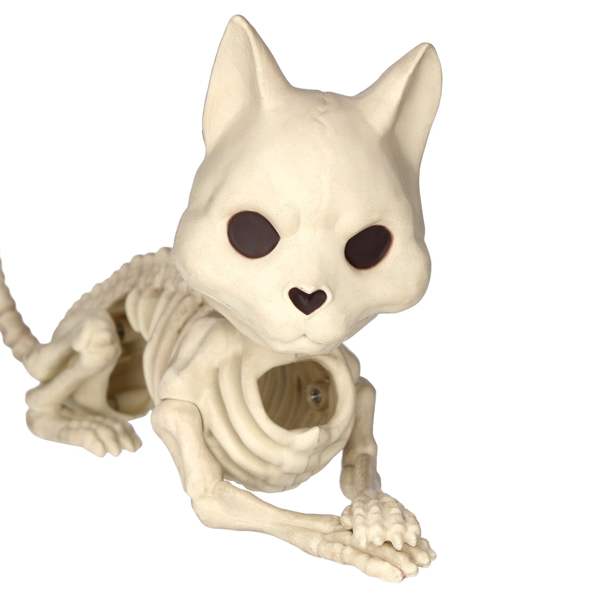 Faux Skeleton Cat Decoration, 5.1", Halloween by Way To Celebrate