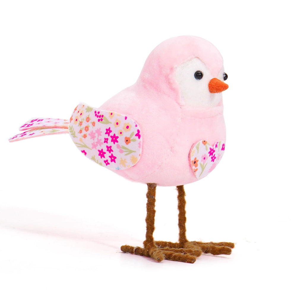 Chanana Easter Plush Bird Decorations Bird Figurines Table Ornament Cute Sparrow Fabric Sparrow Ornaments Centerpieces Table Tiered Tray Fireplace Spring Home Decor Tabletop Holiday Decorations