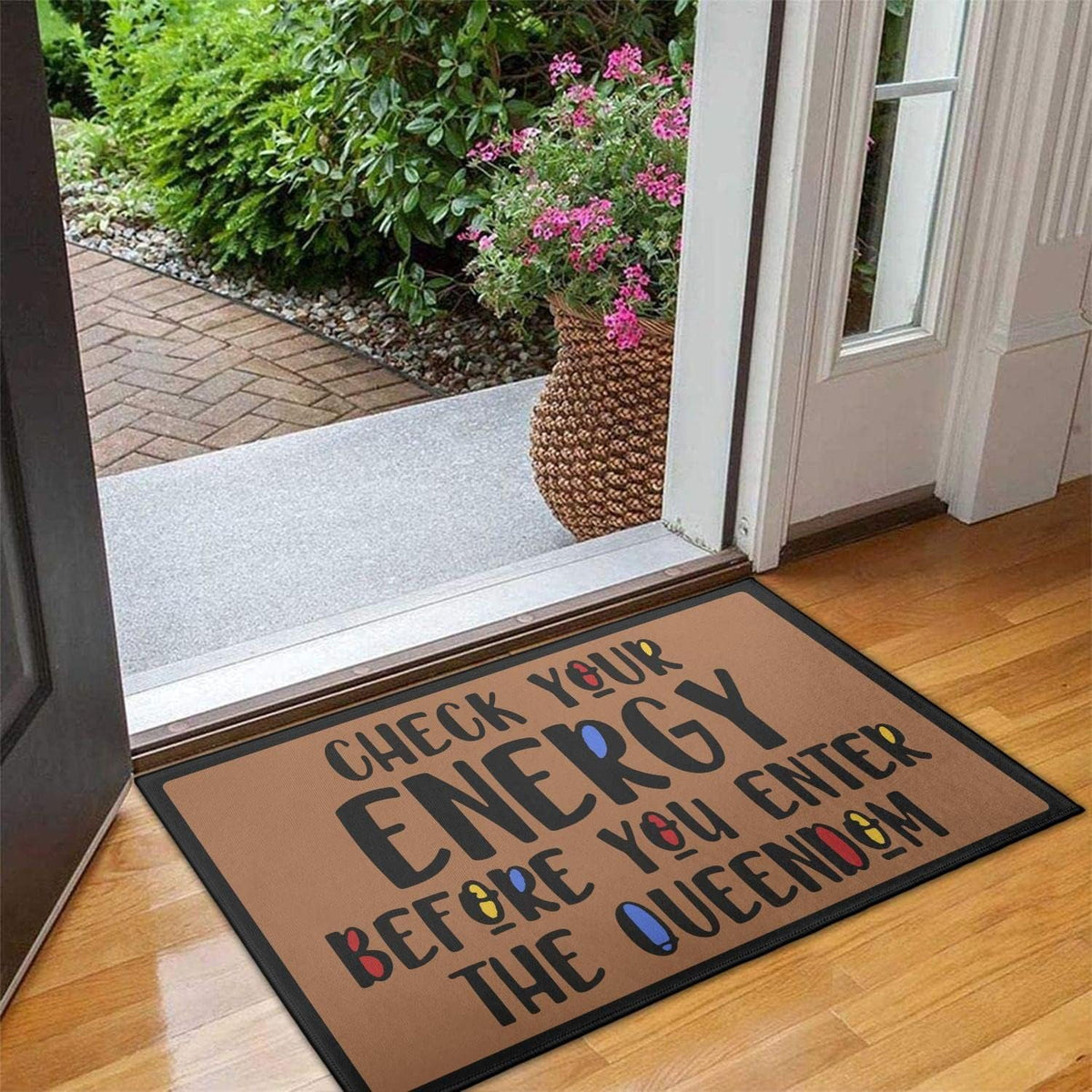 Bear Rugs Tribal Doormat Non-Slip Absorbent Resist Dirt Front Door Mat Machine Washable Welcome Mats Outdoor Inside Floor Rugs for Entryway 30" X 17"…