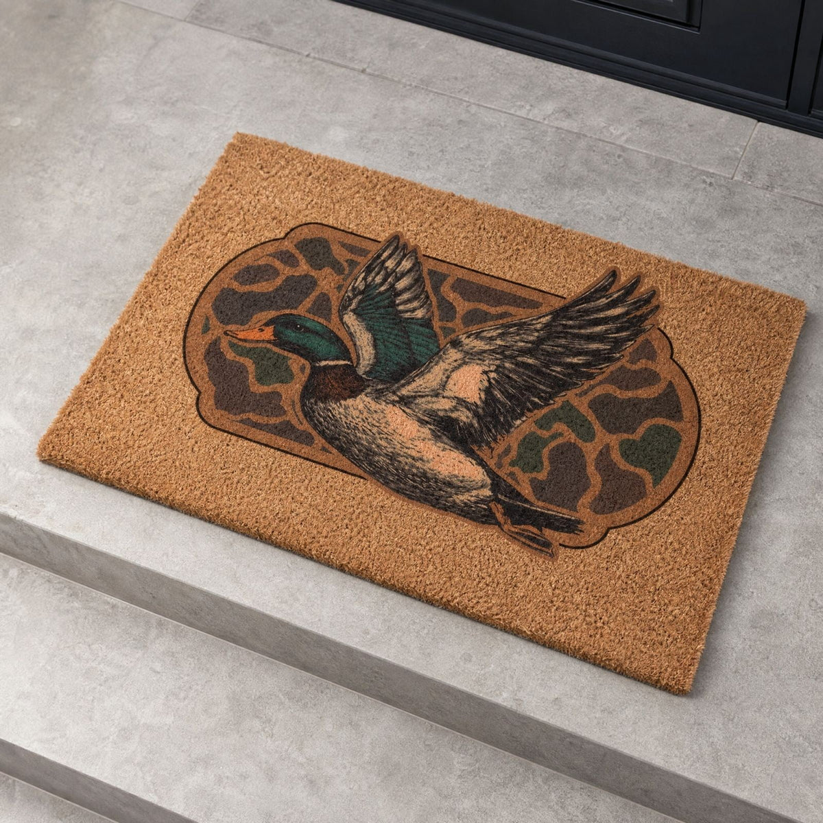 BZPIZ Halloween Cute Pumpkin Door Mat for Front Door, Doormat Outside Entrance, Halloween Decor for Porch and Entryway, Indoor & Outdoor Use Orange