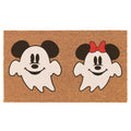 Coir Doormat Front Door Mat New Home Closing Housewarming Gift Mouse Ghost Couple Halloween White (30" x 18" Standard)