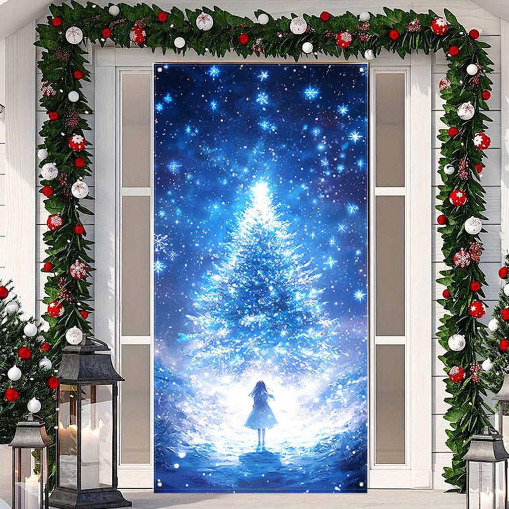 DAMAI Halloween Door Hanging Curtain Party Festival Scene Layout Supplies Decorative Porch Hanging Cloth
