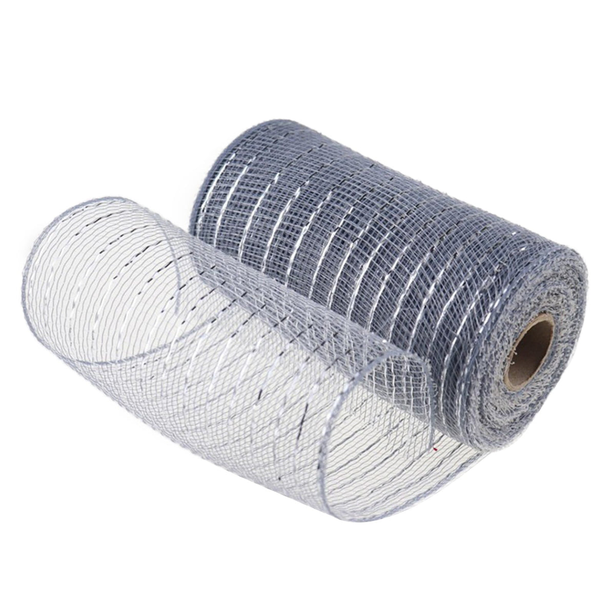 15cm x 10 Yard Poly Decorating Mesh Ribbon with Metallic Foil Each Roll for Wreaths, Swags Bows Wrapping and Decorating Projects-1 Roll