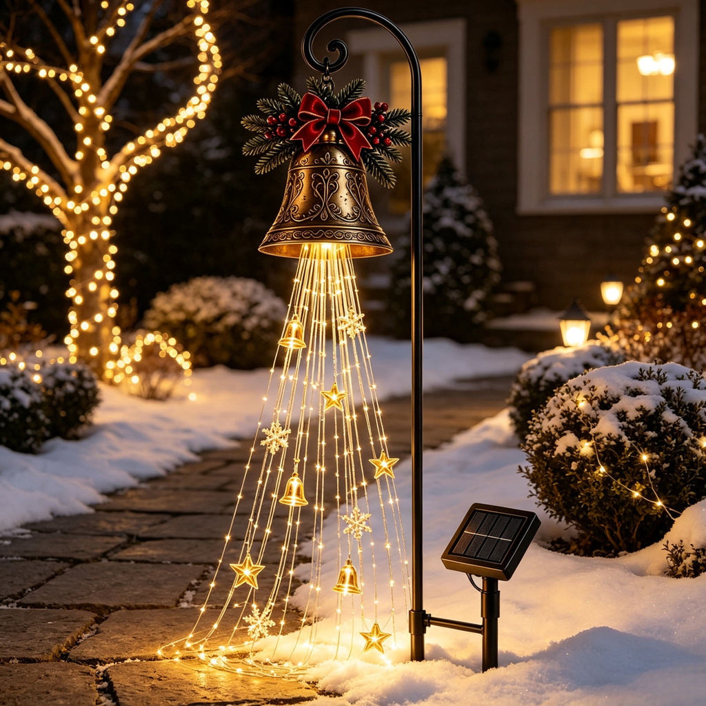 Halloween Witch Cauldron Garden Stake Lights, 2.7Ft LED Color Waterfall-Style Light Flow Flying Witch Garden Stake, Waterproof Weather Resistant Projector Lights for Outdoor Yard, Lawn, Pathway