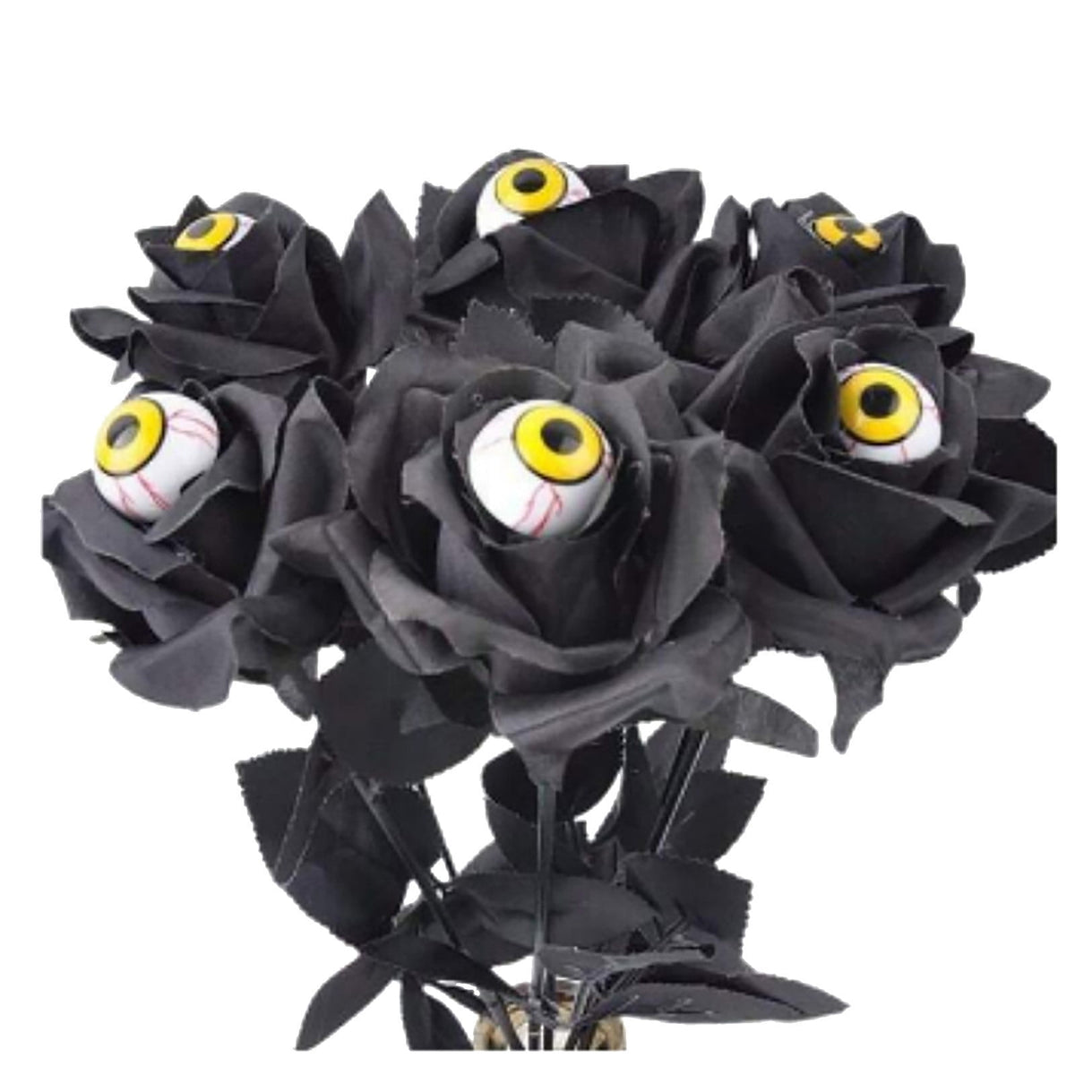 Feltree Halloween Decorations 10 Pieces Faux Rose With Eyeballs Halloween Faux Eyeball Flowers Faux Gothic Rose Bushes For Halloween Party Home Decorations