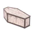 Halloween Décor Glass & Steel Coffin Decorative Box Antqiue Silver, 7.75 inch, By Way to Celebrate