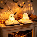 Ghost Night Light Halloween Decorations Bedside Night Light with Tap Control, Dimmable Nursery Decor Lamp, Fun Ghost Gift for K*ids, Halloween Room Decor, Ghost Lamp