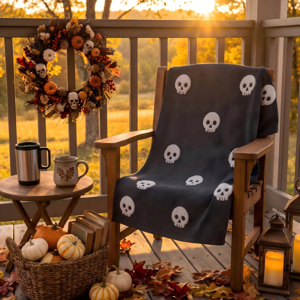 Guvpev Halloween Flannel Throw Blanket, 39.4" x 27.6" Soft Plush 3D Pumpkin Printed Decorative Blanket for Couch, Bed, Travel, Living Room, Cozy Fall Holiday Home Accent
