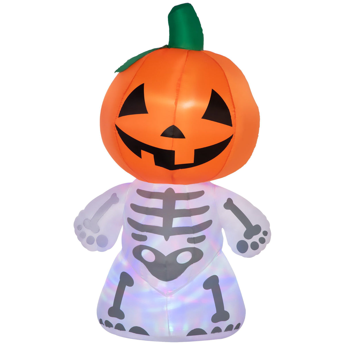 HOMCOM Halloween Inflatable Pumpkin with LED Lights for Garden Indoor Outdoor