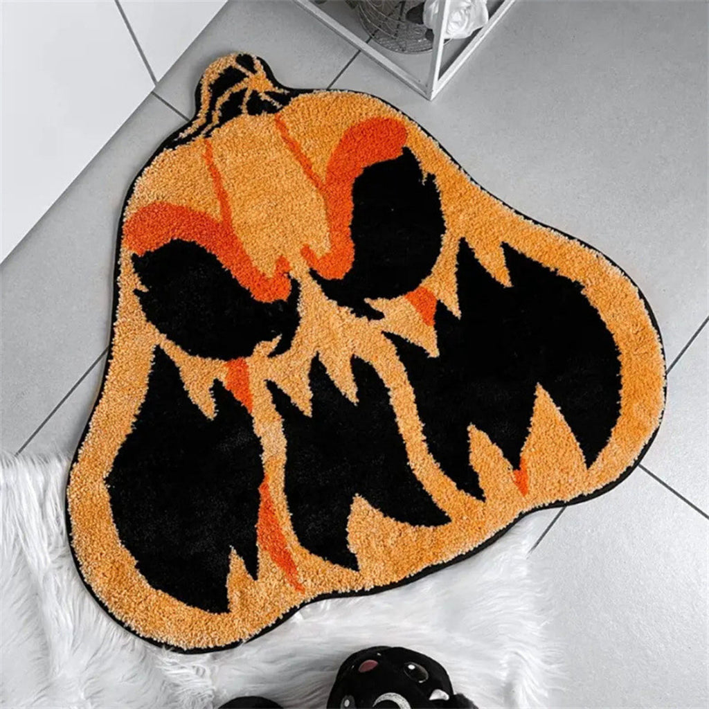 Halloween Carpet Decorations - Halloween Web Bath Mat - Rugs Decor - Bathroom Rug Decoration Room Decorations Spooky Witch Home Cute Mats For Kitchen Bedroom Family Decor