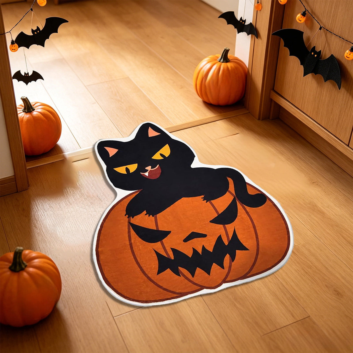 Halloween Decor White Ghost Rug 24x16 inches, Handmade Tufted Fluffy Aesthetic Area Rugs, Cute Soft Cool Non Slip Floor Carpet Bath mat, Living Room, Bathroom, playroom, Kitchen