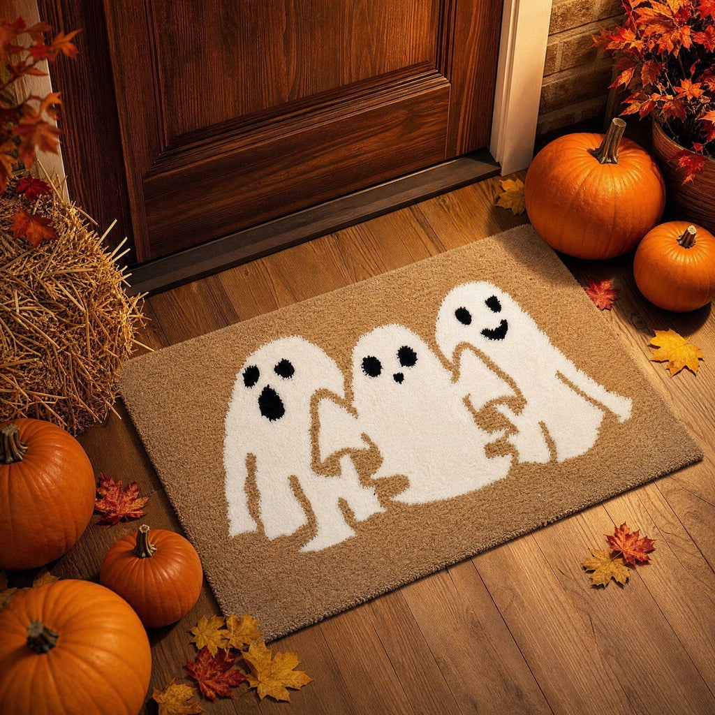 Halloween Door Mat Classic Print Skidproof Mat 15.75x23.62in Polyester Skidproof & Dirt Trapping for Front Door Porch Entryway by MPOISVA