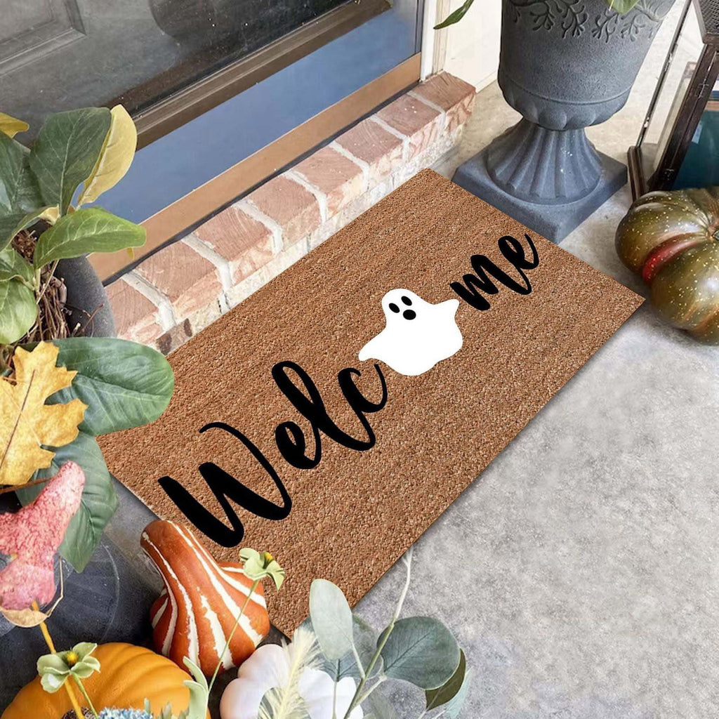 Halloween Door Mat Classic Print Skidproof Mat 15.75x23.62in Polyester Skidproof & Dirt Trapping for Front Door Porch Entryway by MPOISVA