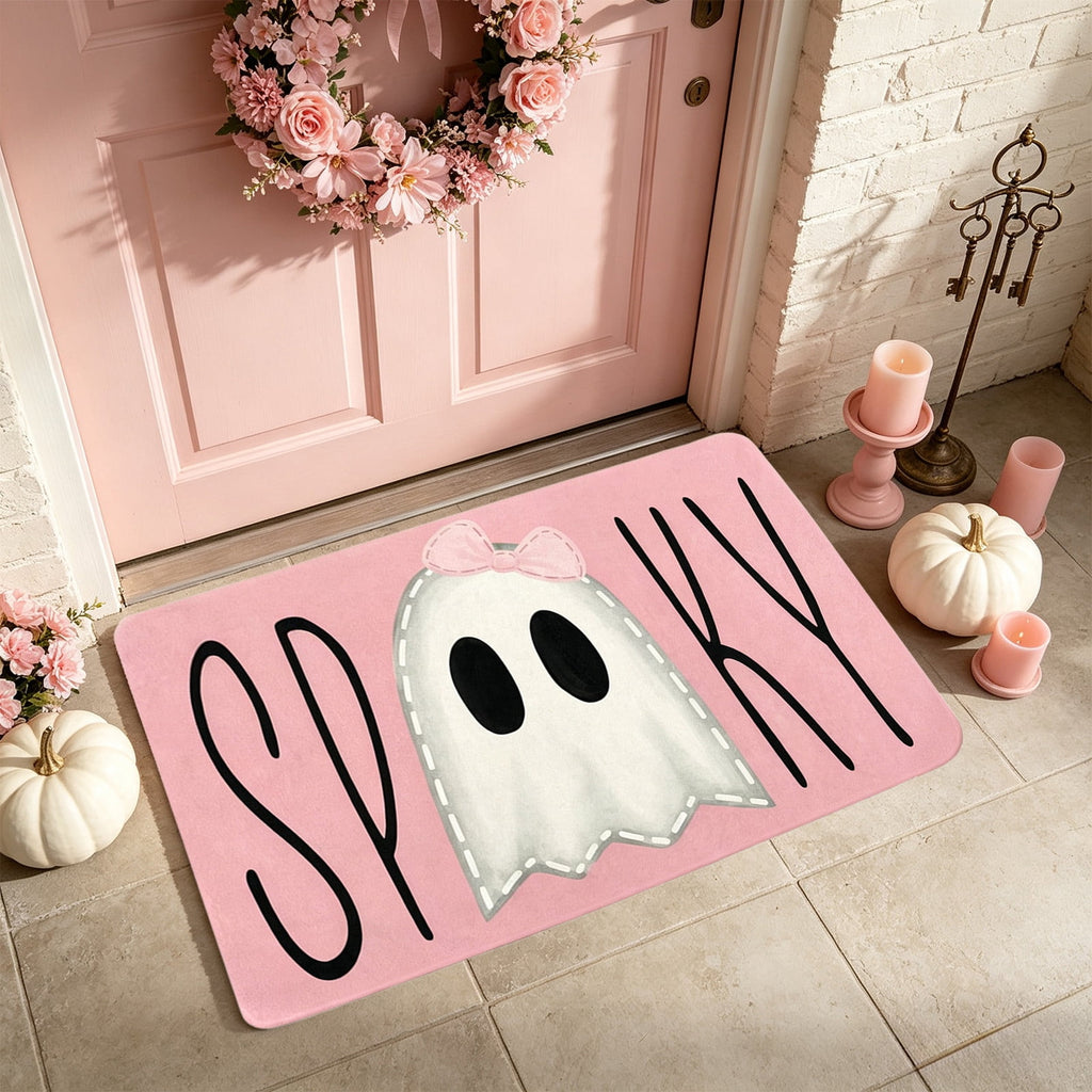Front Door Mat Indoor Outdoor Entrance Rug, Semicircular Entrance Mat, Half Round Waterproo Non-Slip Durable Rubber Doormat for Garage, Patio, 29.5 inch