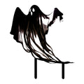 Halloween Drifting Ghost Ground Stake Metal Stake for Garden and Courtyard Decor