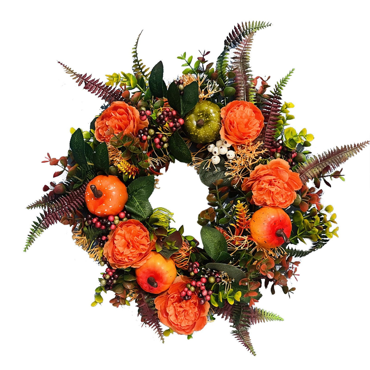 Halloween Artificial Maple Leaf Pumpkin Vine with LED Lights 67-71 Inch Lighted Fall Foliage Garland for Home Halloween Holiday Party Decor