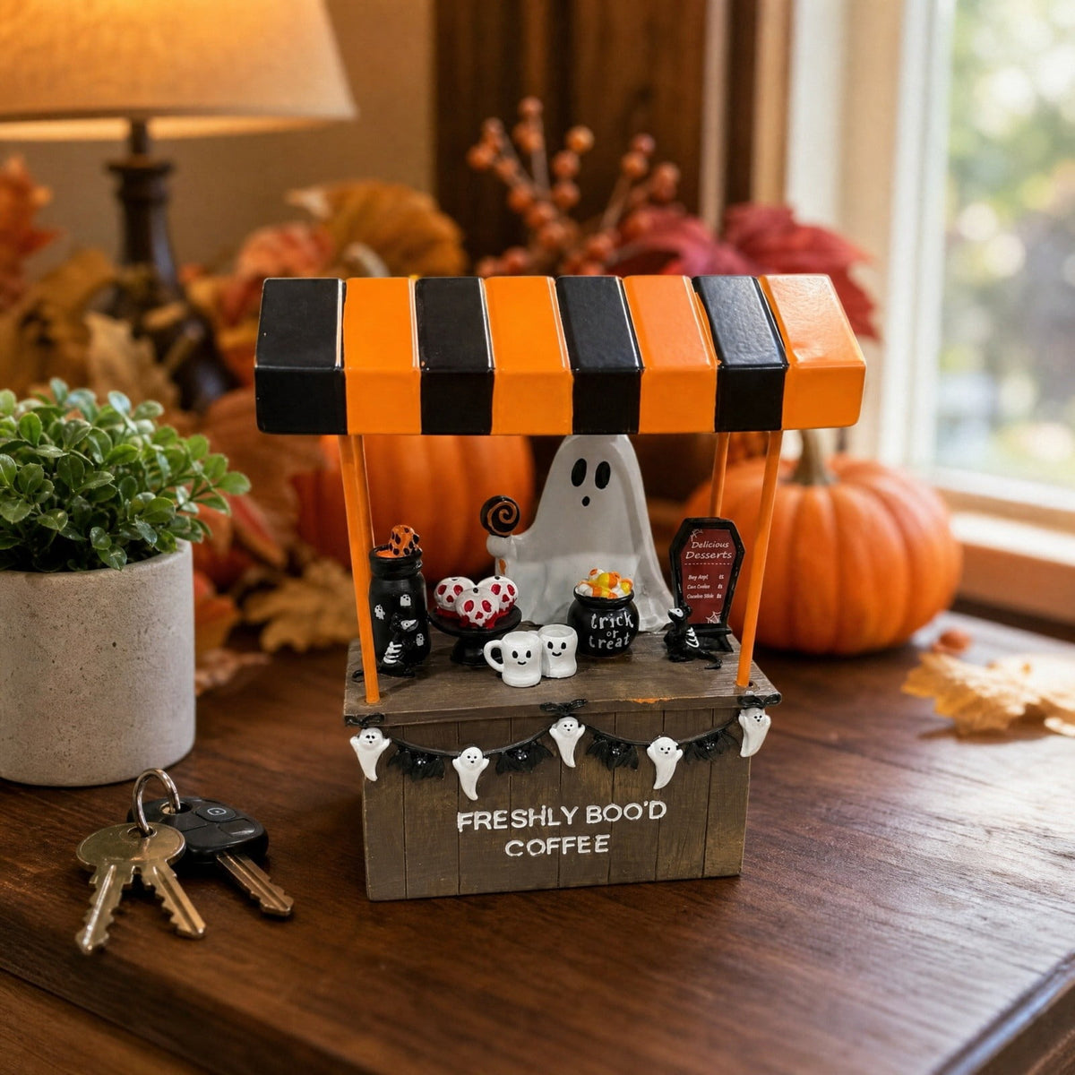 Light Up Ghost Pumpkin Candy Bowl Halloween Decor, Halloween Decorations Outdoor LED Glowing Ghost Candy Pumpkin Bowl, Fall Front Porch Yard Indoor Table Ghosts Treat Bowls Decor