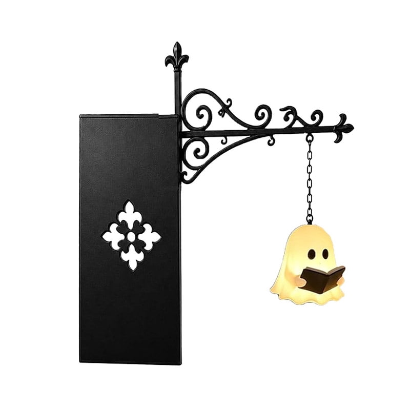 Halloween Ghost Library Lantern Decorative Bookshelf Lighting, Reading Book Shelf Lights for Study Reading Corner Home Library Gift for Book Lovers Bookworms