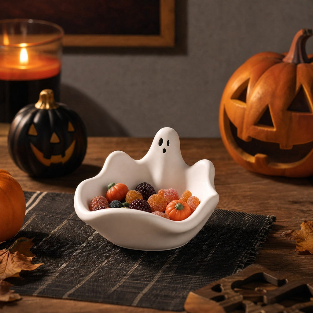 XGFHYJEH Halloween Decorations LED Candle Lights, 3pc Pumpkin Lantern, Halloween Indoor Decor, Halloween Table Decoration Ornament for Home Room Party