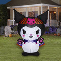 Halloween Kuromi Hello Kitty Airblown Yard Inflatable by Sanrio and Airblown Inflatables, 4.5 ft