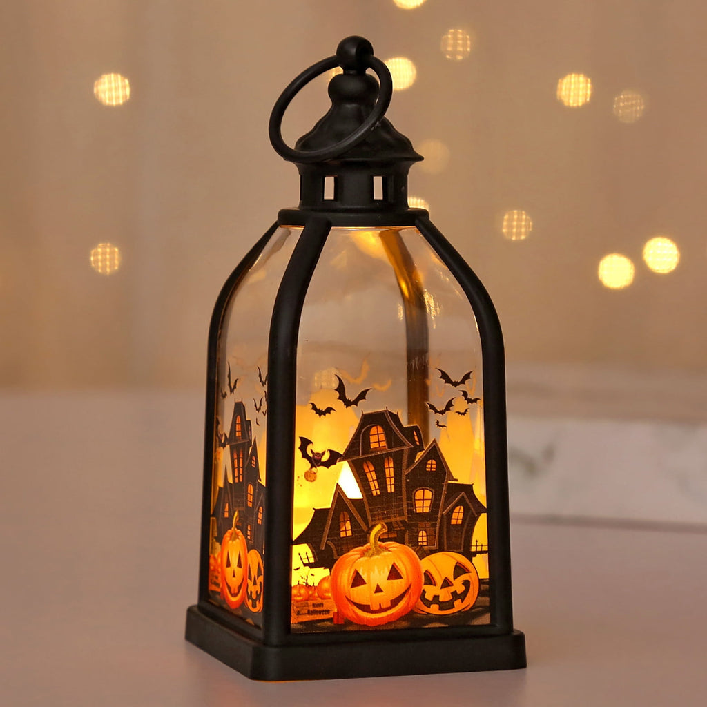 XGFHYJEH Halloween Decorations LED Candle Lights, 3pc Pumpkin Lantern, Halloween Indoor Decor, Halloween Table Decoration Ornament for Home Room Party