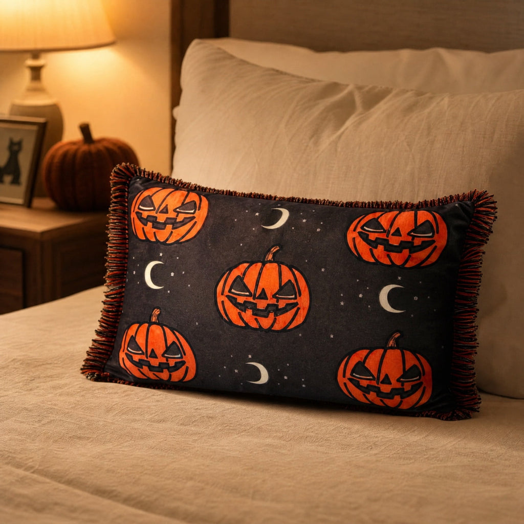 Cute Reading Ghost Plush Throw Pillow, Halloween Book & Pumpkin Bucket Ghost Stuffed Cushion, Spooky Season Decorative Pillow, for Sofa, Bedroom, Party Decor