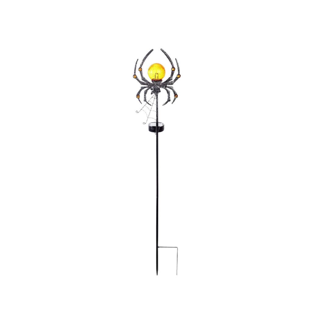 Halloween Solar Garden Stake Light,Metal Hanging Pumpkin Lantern Waterproof for Yard Lawn Proch