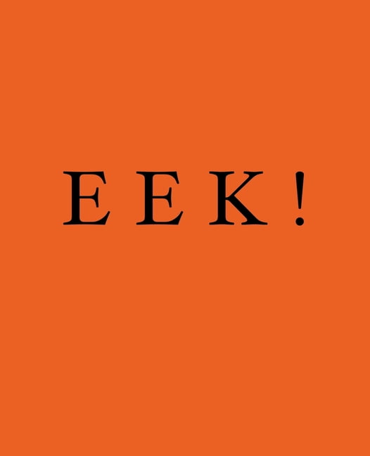 Holiday Celebrations: Eek!: A decorative Halloween book - Stack deco books together to create a custom Halloween phrase or message in any room - Perfect for party tables, bookshelves and interior desi