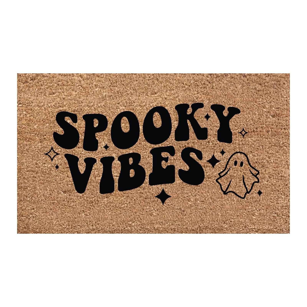 Holloyiver Halloween Door Mat 24" x 16", Ghost Pumpkin Bat Skull Witch Mat Non-Slip Front Door Mat Entrance Funny Doormat Entry Rug Fall Door Mat Welcome Mats Synthetic Coir Doormat Outdoor Decor