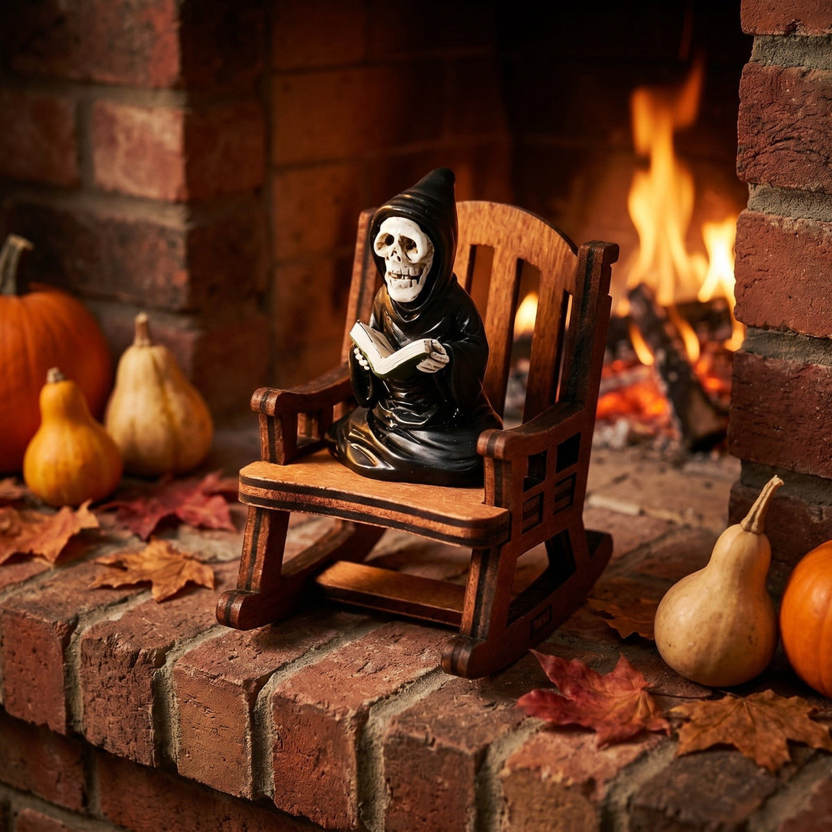 Hotyverty Vintage Window Skeleton Resin Wall Figurine, Gothic Indoor Wall Decor for Door Mantel, Creative Halloween Gift for Halloween Party Decor Enthusiasts