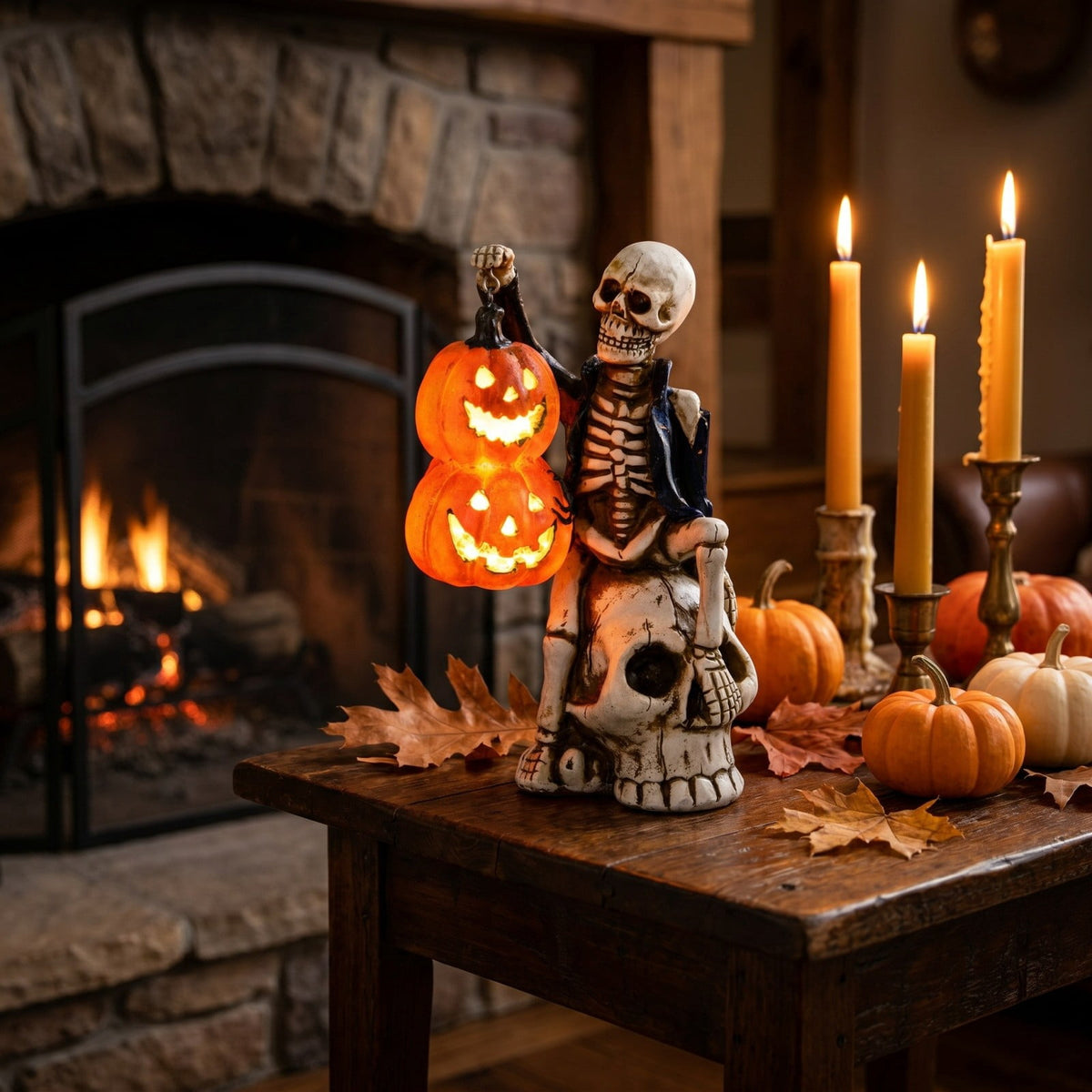 Hotyverty Vintage Window Skeleton Resin Wall Figurine, Gothic Indoor Wall Decor for Door Mantel, Creative Halloween Gift for Halloween Party Decor Enthusiasts