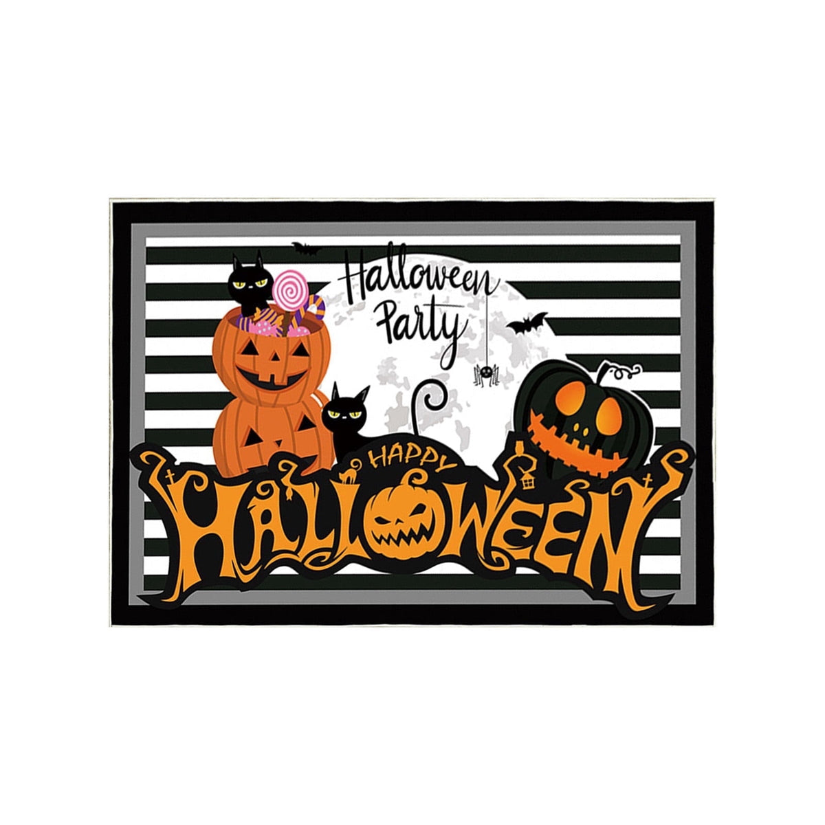 JLFNYA Halloween Rug,15.7*24inch Checkered Rug,Rug Halloween Fall Door Mat Cotton Washable Area Rugs Door Mat Outdoor Entrance for Front Porch Entryway Fall Farmhouse