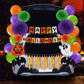 Joyfy Halloween Trunk or Treat Car Decorations Kit,Halloween Car Decorations Car Archway with Happy Halloween Theme