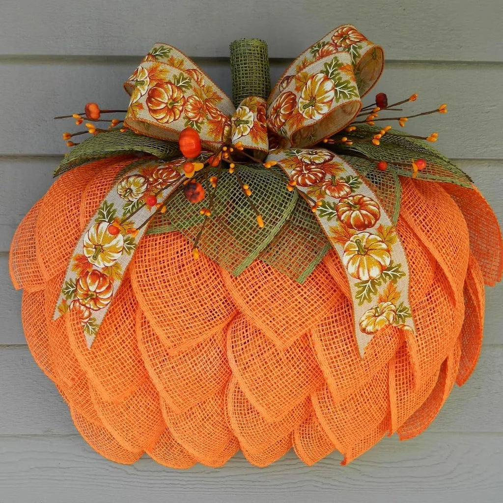 KOMI 2024 Fall Peony and Pumpkin Wreath for Front Door - Year Round Durable Farmhouse Wreath with Maple Leaves, Berries, Pinecones, and Pumpkins for Thanksgiving, Halloween, and Seasonal Home Decor