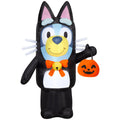 Airblown Halloween Inflatable Bluey in Cat Costume with LED Lights