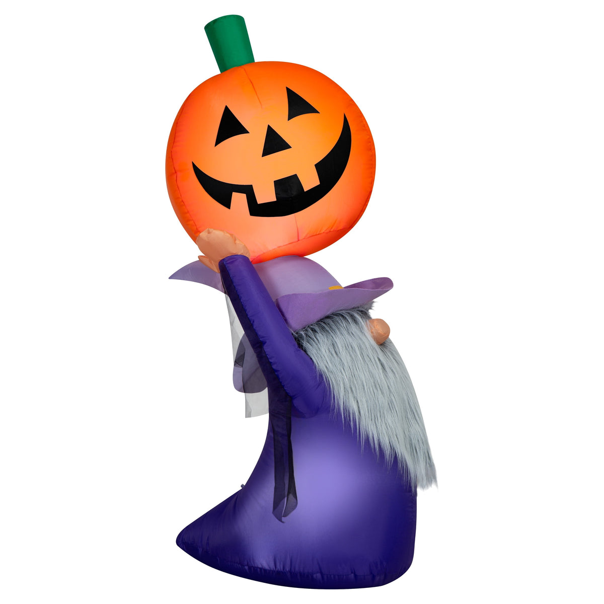 Gnome with Jack-o'-Lantern Airblown Yard Inflatable, Multicolor, 4.5', Halloween by Way To Celebrate