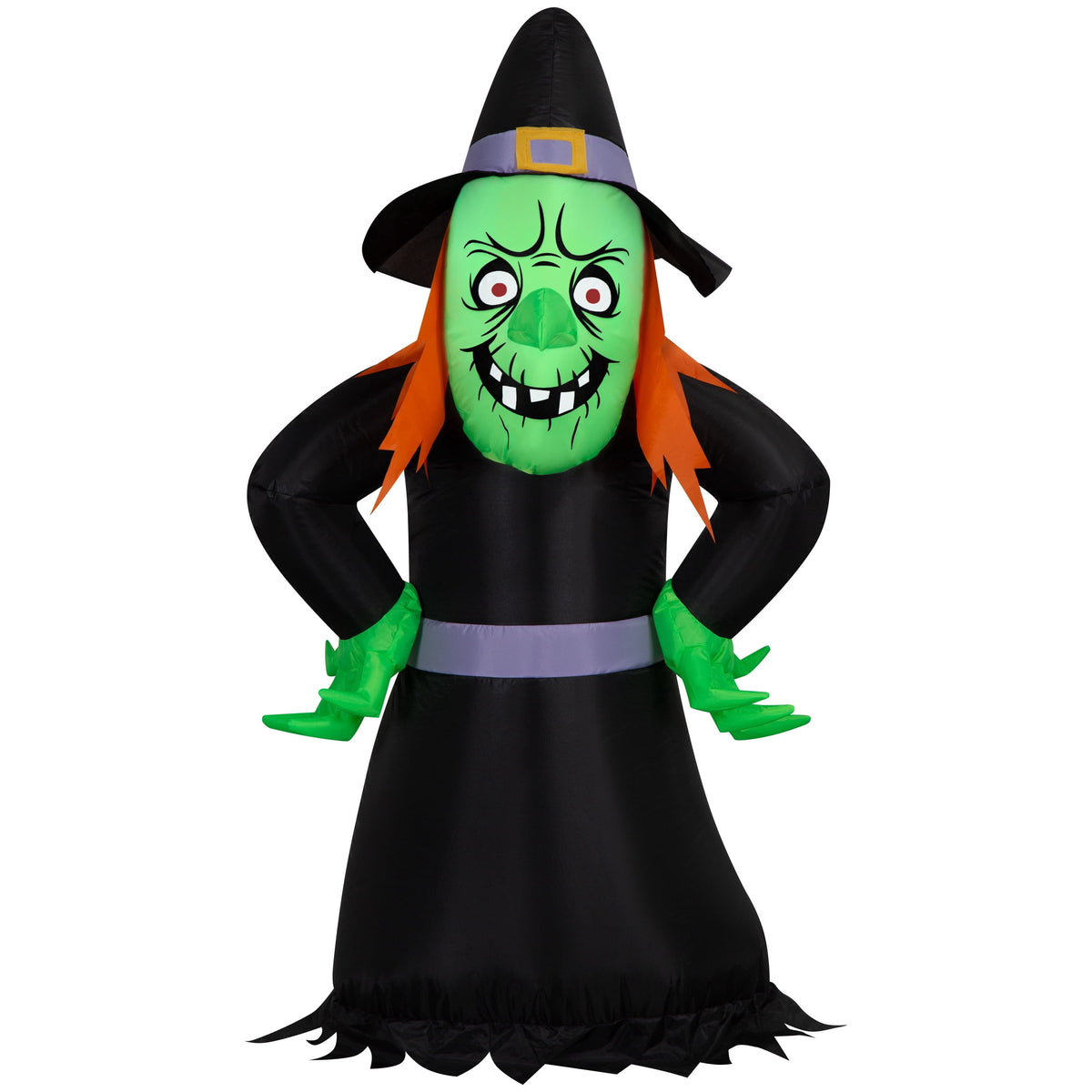 Scary Witch Airblown Yard Inflatable, Multicolor, 4', Halloween by Way To Celebrate