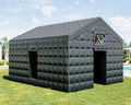 LUXOAK 20x16x14 ft Large Black Inflatable Night Club Tent for Adults with 2 Side Doors, Inflatable Nightclub with Logo Area Gazebo Event House for Wedding Birthday Backyard Party