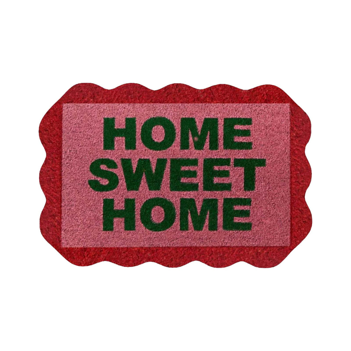 Lypsnake Natural Coco Coir Doormat - "Love Grows Here" Printed with Delicate Floral Pattern, Non-slip Absorbent Entry Mat for Home Entrance Porch Patio and Outdoor Decoration