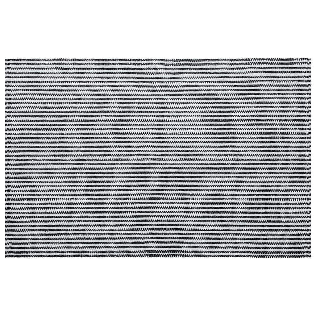 My Texas House Halloween Black Striped Indoor/Outdoor Layering Rug, 24" x 38"